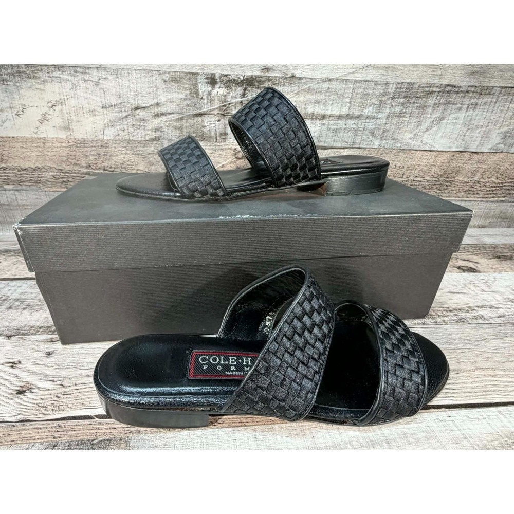 Cole‎ Haan Formal Malia Dress Slides Size 5B F5195 Made in Italy Women
